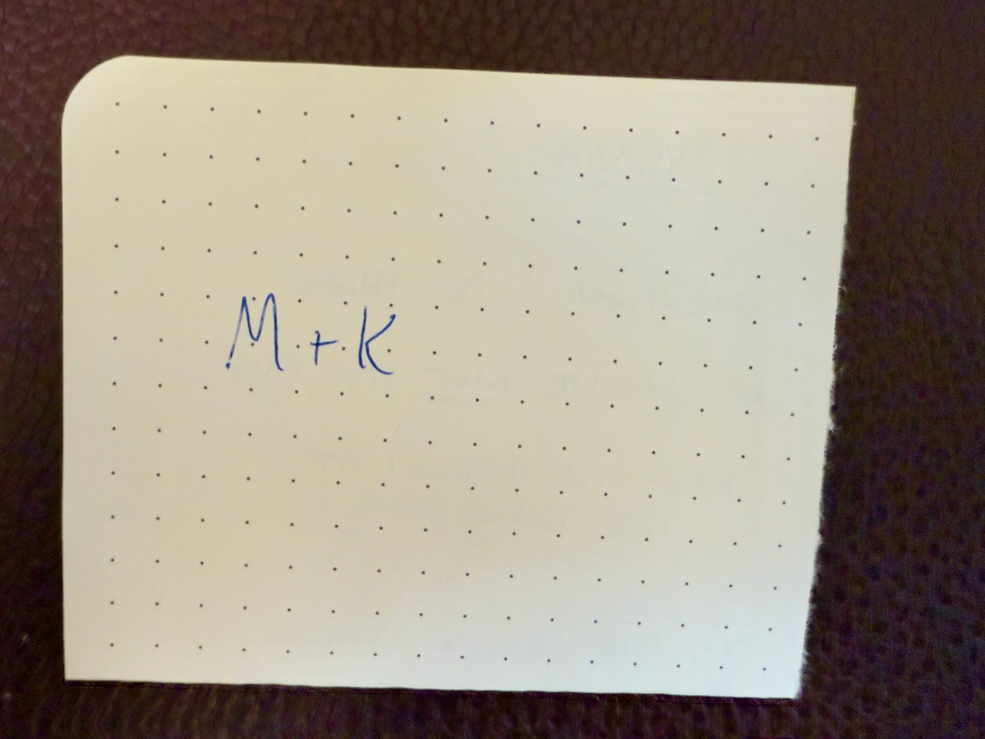 A note from Parker
